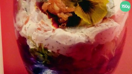 Verrine de saumon fumé et son ricotta