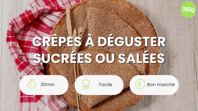 Crêpes à déguster sucrées ou salées
