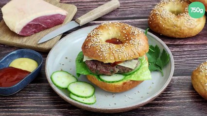 Bagels de steak haché de Magret de Canard
