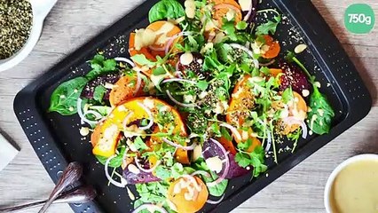 Salade de légumes d'automne au dukkah