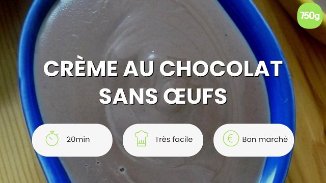 Crème au chocolat sans œufs