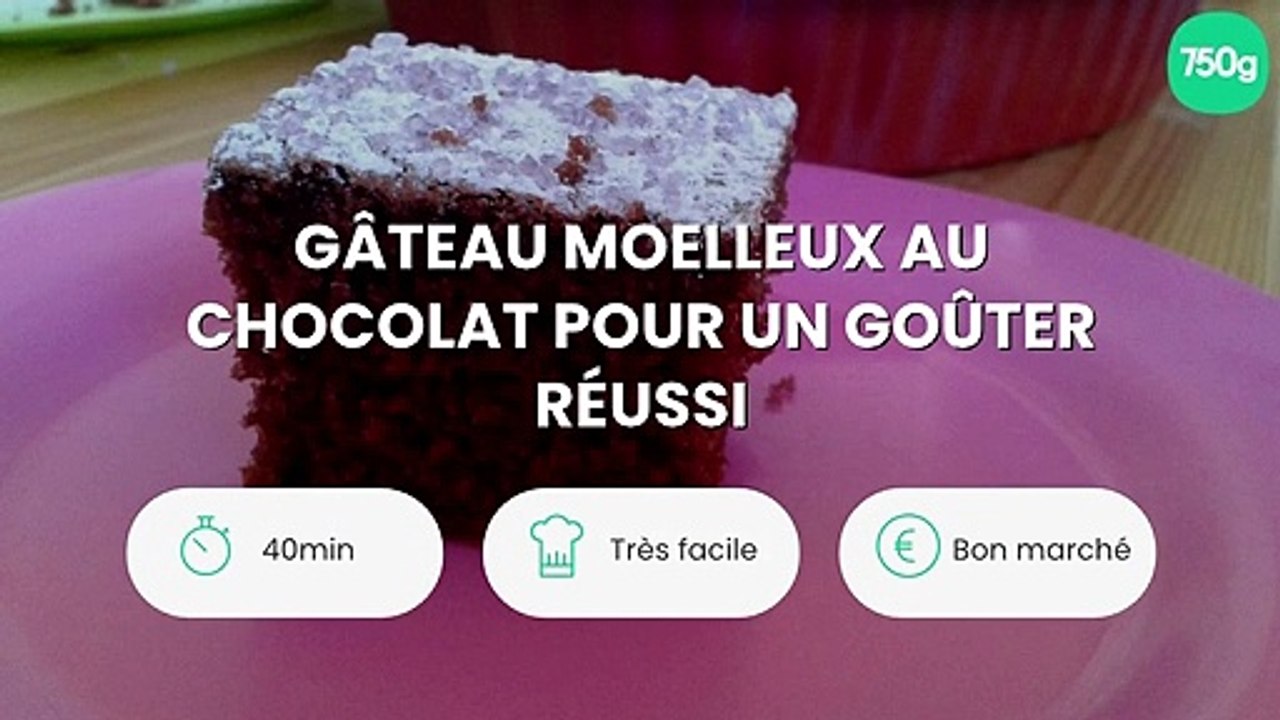 Gâteau moelleux au chocolat pour un goûter réussi