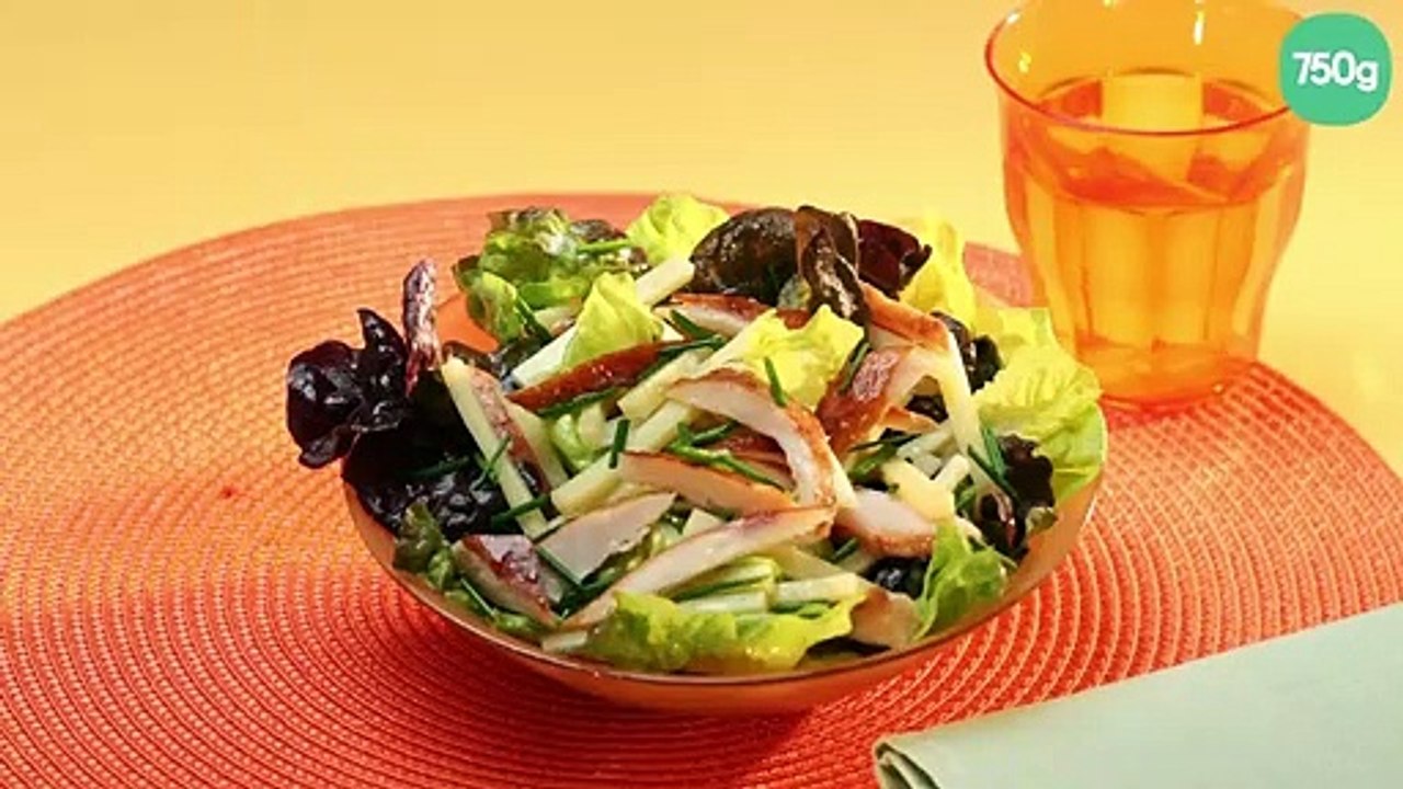 Salade de poulet rôti et emmental
