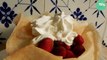 Croustillants de fraises à la crème