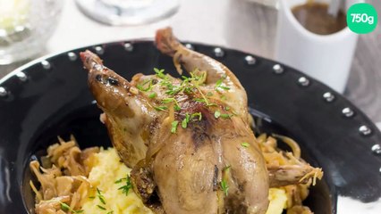 Perdrix au Xérès, cannelle et laurier et sa polenta crémeuse au thym