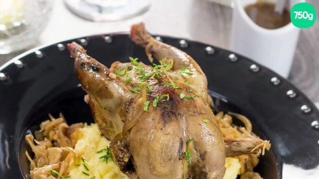 Perdrix au Xérès, cannelle et laurier et sa polenta crémeuse au thym