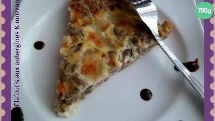 Clafoutis aux aubergines et mozzarella