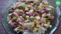 Salade d'endives gouda lardons
