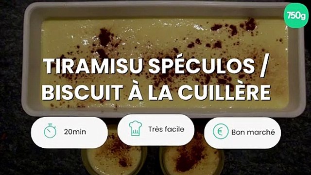 Tiramisu spéculos / biscuit à la cuillère