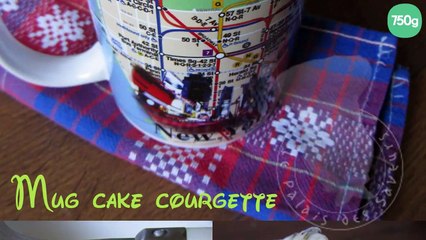Mug cake à la courgette