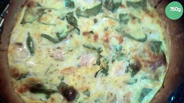 Quiche au saumon fumé et asperges vertes