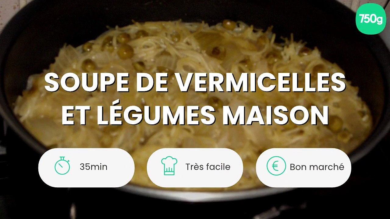SOUPE DE VERMICELLES ET légumes MAISON
