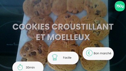 Cookies croustillant et moelleux