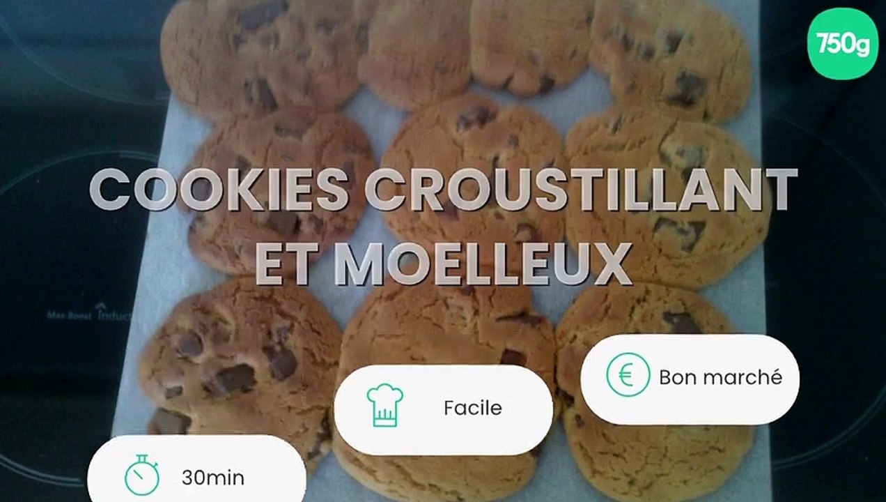 Cookies croustillant et moelleux
