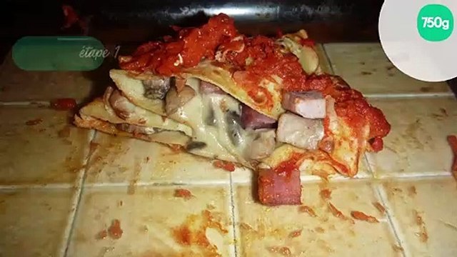 Plat de crêpes fourrées à la paysanne