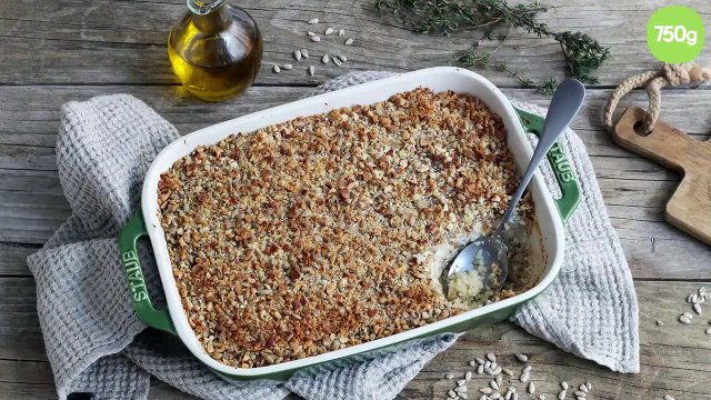 Gratin de chou-fleur, quinoa et amandes