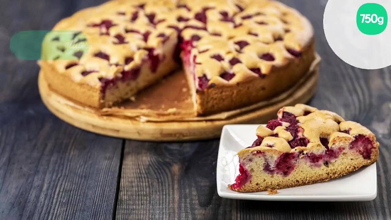 Gâteau au yaourt et aux framboises