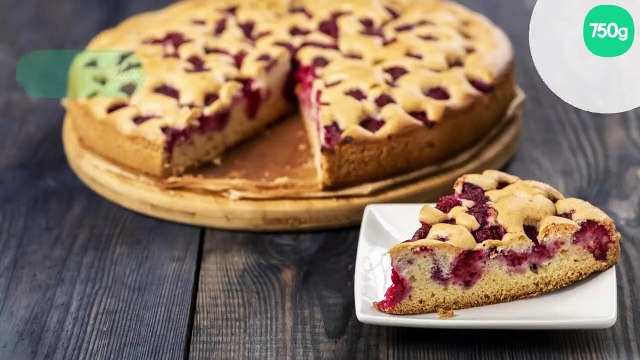 Gâteau au yaourt et aux framboises