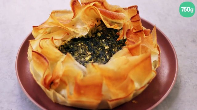 Spanakopita - Tarte épinards feta et feuille de brick