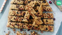 Cookies sticks noix de pécan et cranberries