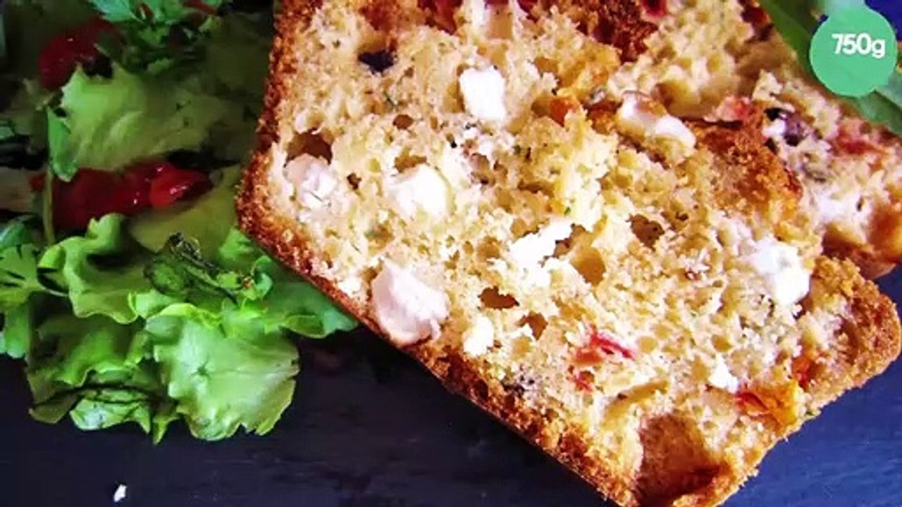 Cake feta, olives et tomates séchées