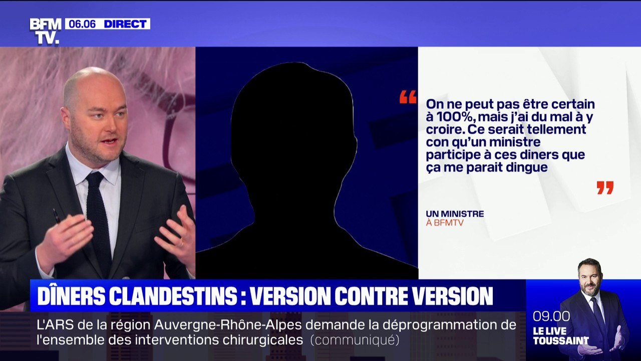 Dîners clandestins: les deux versions qui continuent de s'opposer