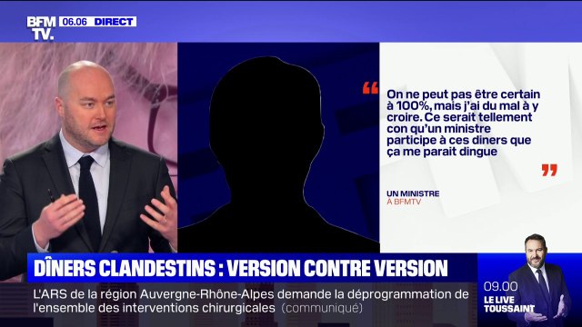 Dîners clandestins: les deux versions qui continuent de s'opposer