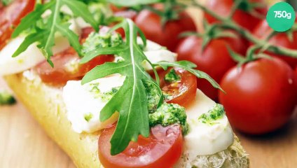 Tartine tomate et fromage