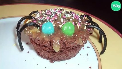 Muffins au chocolat d'Halloween