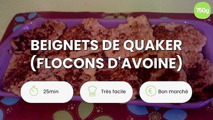 Beignets de Quaker (Flocons d'Avoine)