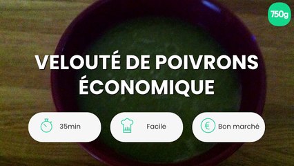 Velouté de poivrons économique