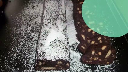 Saucisson au chocolat traditionnel