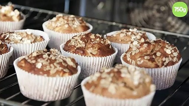 Muffins aux pommes et aux flocons d'avoine