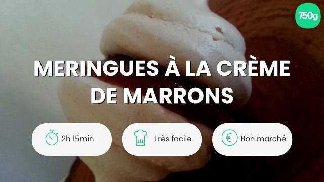 Meringues à la crème de marrons