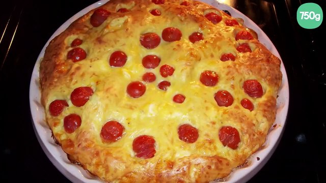Clafoutis aux tomates cerises et vache qui rit