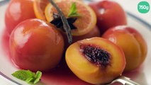 Pêches gratinées aux épices