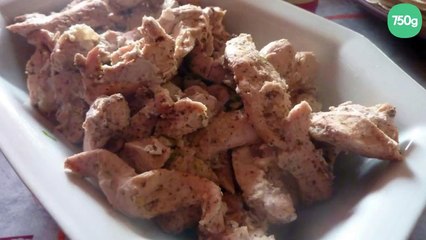 Poulet mariné à la libanaise pour fajitas !