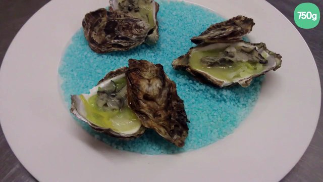 Huîtres chaudes aux poireaux