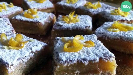 Carré fondant au citron