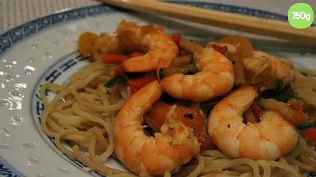 Crevettes sautées sauce soja pour l'année du Dragon