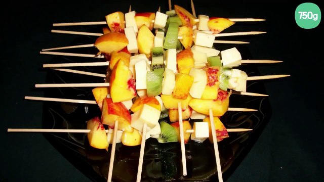 Brochettes sucrés salés