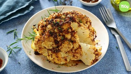 Chou-fleur rôti entier