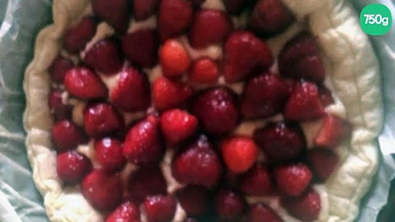 Tarte feuilletée aux fraises