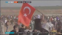 İşgalci İsrail'e Türk bayrağı ile karşı koydu