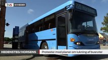 Borgmestrer utilfredse med busplaner | Protester mod planer om lukning af busruter | Midttrafik | Hedensted | Horsens | 19-07-2017 | TV SYD @ TV2 Danmark