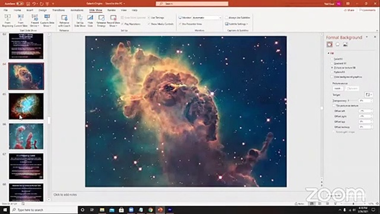 Space Info & Galactic History Webinar