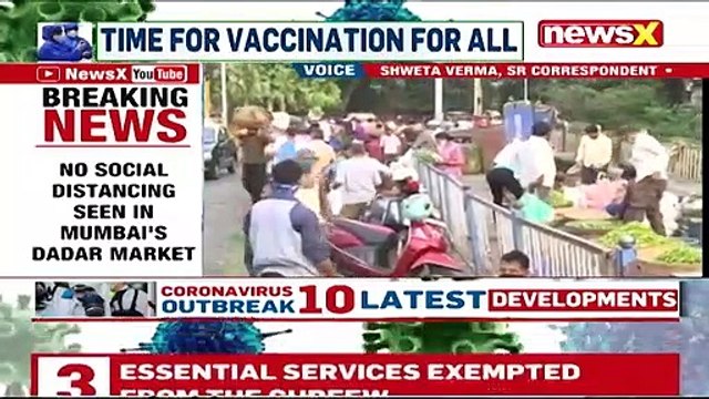 Covid Norms Flouted In Mumbai’s Dadar Market Fresh Curbs Amid Covid Surge NewsX