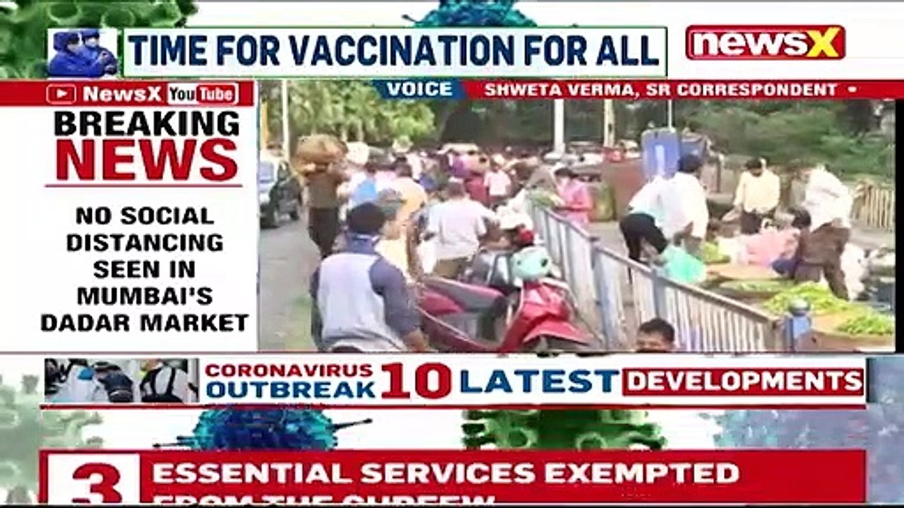 Covid Norms Flouted In Mumbai’s Dadar Market Fresh Curbs Amid Covid Surge NewsX