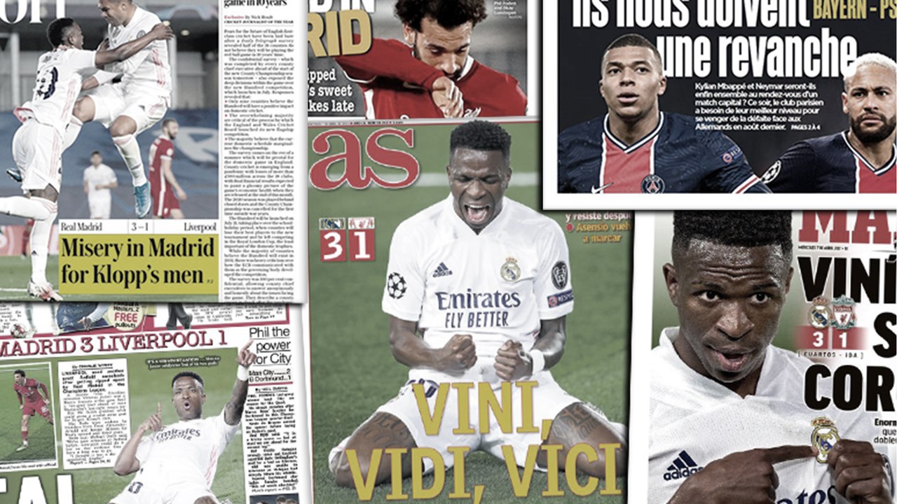 Vinícius Jr met toute l'Europe à ses pieds, le Liverpool de Klopp se fait démolir en Angleterre