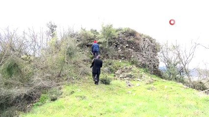 Ormanların içinde 2 bin yıldır ayakta kalan kale ziyaretçilerini bekliyor